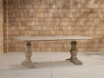 Hamptons Natural Teak Outdoor Dining Table  Classic English Garden Style Dining Table ﻿ - Image 2