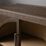 Hattie Oak Hall Chest Arched Design Storage Cabinets - Image 6