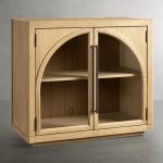 Hattie Oak Hall Chest Arched Design Storage Cabinets - Image 8