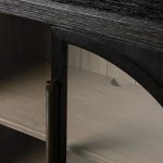 Hattie Oak Hall Chest Arched Design Storage Cabinets - Image 3