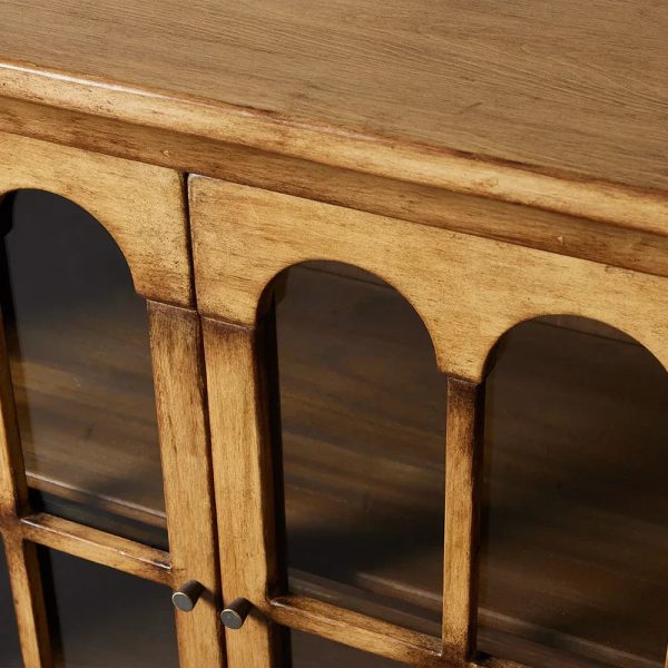 Merritt Low Dining Buffet Cabinet Solid Pine Sideboard - Image 4
