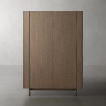 Mihaela Chestnut Wood Sideboard Buffet Storage Cabinet - Image 3