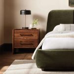 Miller Closed Nightstand Solid Walnut Nightside Table with Drawers - Image 2
