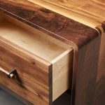 Miller Closed Nightstand Solid Walnut Nightside Table with Drawers - Image 5