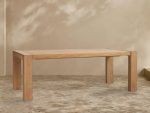 Canyon Natural Teak Outdoor Dining Table Rectangular Outdoor Dining Table - Image 5
