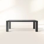 Canyon Outdoor Aluminum Dining Table Modern Rectangular Dining Table