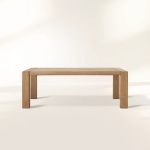 Canyon Natural Teak Outdoor Dining Table Rectangular Outdoor Dining Table