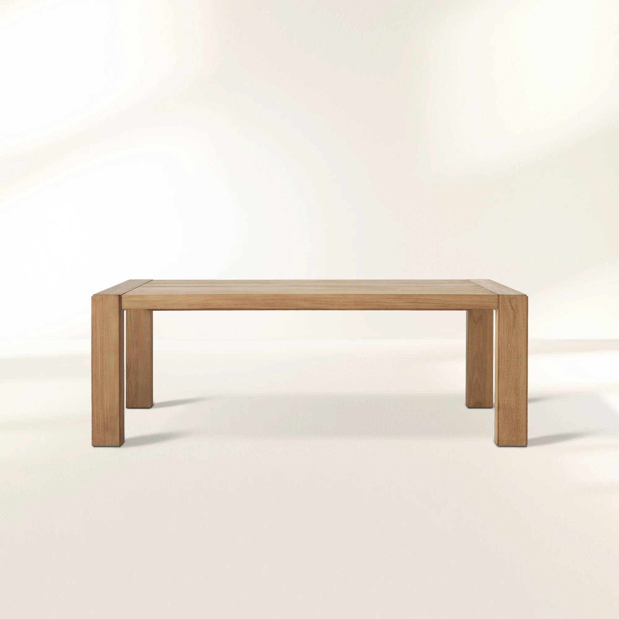 PL-Canyon_ODDT-NATURAL_T.jpg Canyon Natural Teak Outdoor Dining Table Rectangular Outdoor Dining Table - Image 1