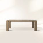 Canyon Natural Teak Outdoor Dining Table Rectangular Outdoor Dining Table - Image 2