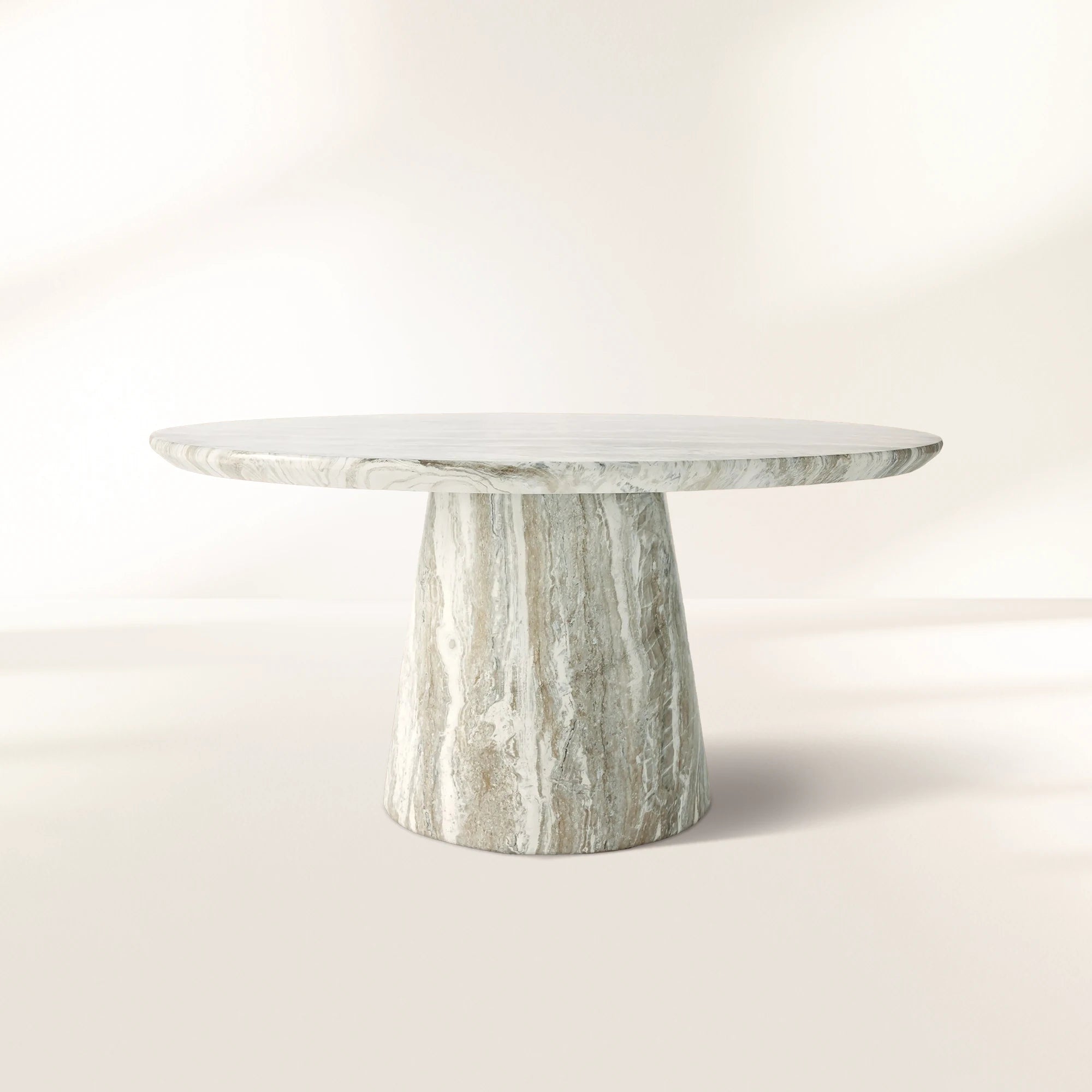 PL-Edgewater_ODDT-JadeFauxMarble.jpg Edgewater Outdoor Dining Table in Jade Faux Marble Round Indoor Living Room Dinner Table - Image 1