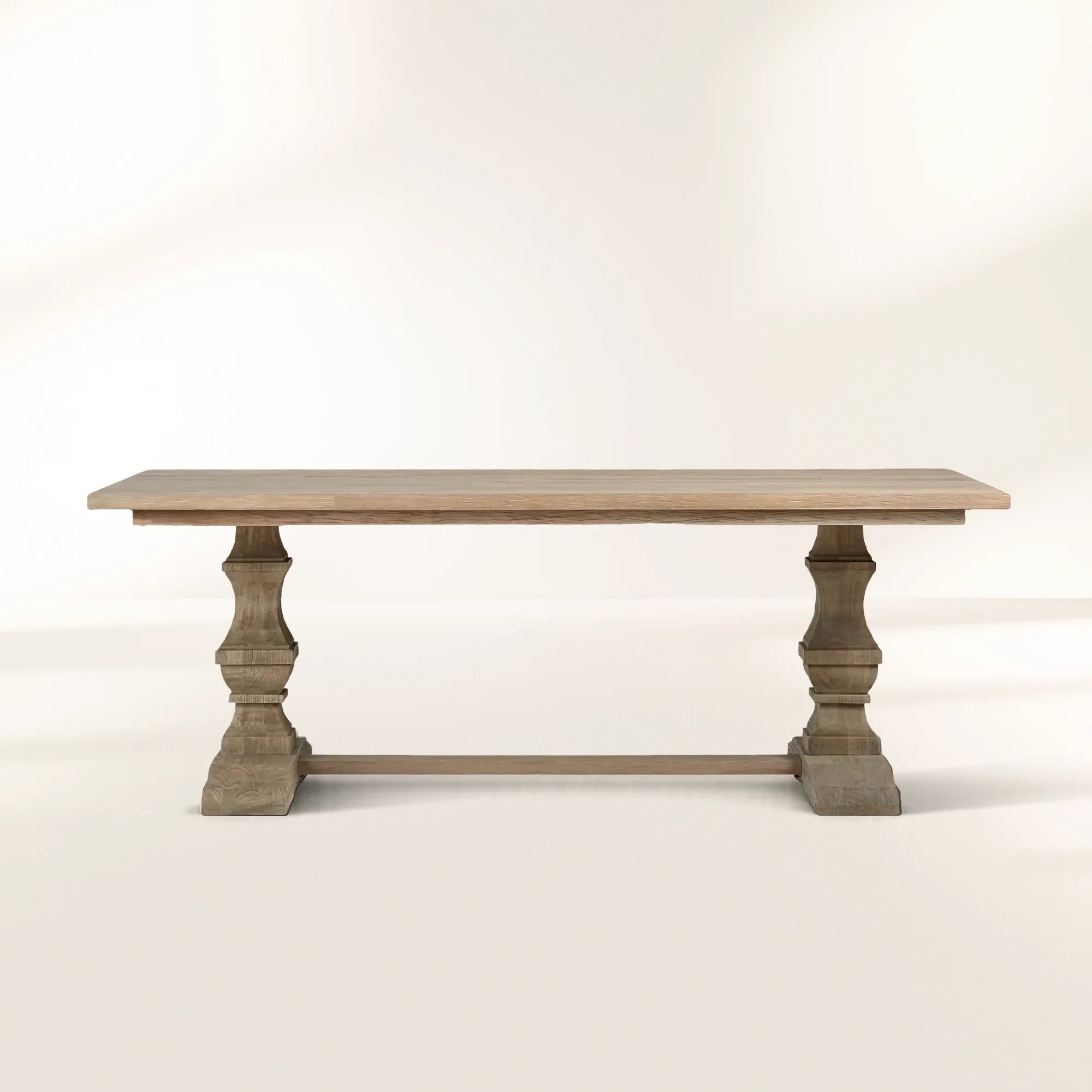 PL-Hamptons_Outdoor_Dining_Table.jpg Hamptons Natural Teak Outdoor Dining Table Classic English Garden Style Dining Table - Image 1
