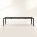 Surrey Outdoor Dining Table Modern Black Rectangular Dining Table