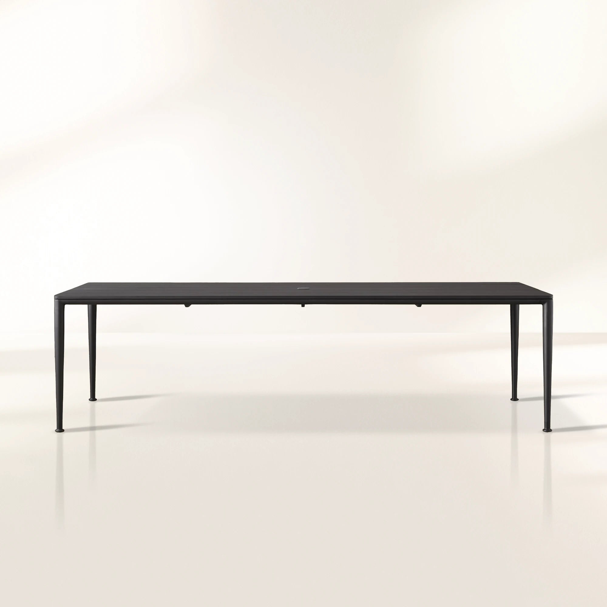 PL-SurreyOD.jpg Surrey Outdoor Dining Table Modern Black Rectangular Dining Table - Image 1