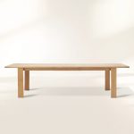Bal Harbour Outdoor Natural Teak Extension Dining Table Modern Rectangular Clean-Lined Dining Table - Image 2