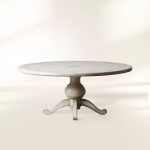 Girardi Margherita Bell'Arte Round Wood Dining Table Antique Vintage Distressed Furniture - Image 6