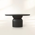 Perth Oval  Dining Table Solid Romanian Oak Hand-Sculpted Modern Style - Image 5