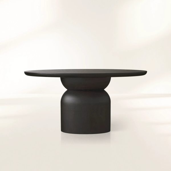 Perth Oval  Dining Table Solid Romanian Oak Hand-Sculpted Modern Style - Image 5