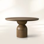 Perth Round Dining Table with Solid Romanian Wood
