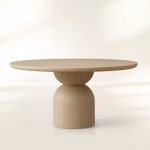Perth Round Dining Table with Solid Romanian Wood - Image 5