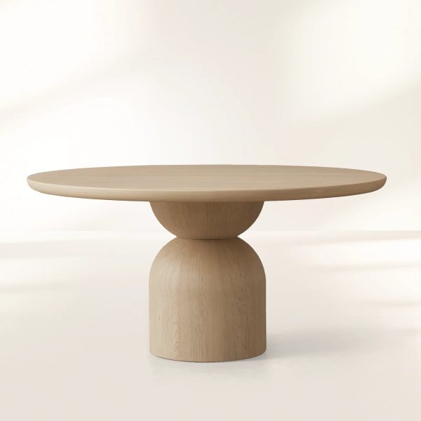 Perth Round Dining Table with Solid Romanian Wood - Image 5