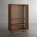 Paige Low Reeded Storage Cabinet - Image 6