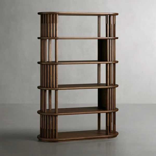 Paleta Solid Oak Wood Bookcase - Image 4
