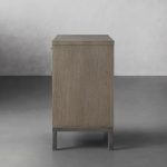 Palmer Large Nightstand Wood Nightside Table Bedroom 3 Drawer Cabinet - Image 3