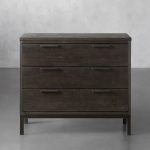 Palmer Large Nightstand Wood Nightside Table Bedroom 3 Drawer Cabinet - Image 4