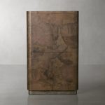 Polanco Wood Tall Storage Cabinet Large Sideboard With Two Spacious Drawers - Image 4