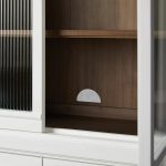 Rowan Modular Reeded Tall Display Cabinet With Glass Doors - Image 5