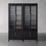 Rowan Modular Reeded Tall Display Cabinet With Glass Doors - Image 9