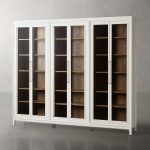 Rowan Modular Wood Tall Display Cabinet With Glass Doors - Image 5