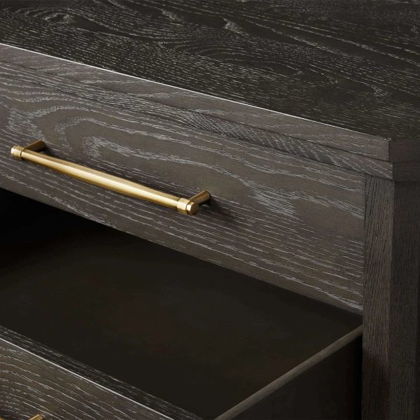 St. Martin Wood Closed Nightstand Oak Bedside table with Soft-Close Drawers - Image 6