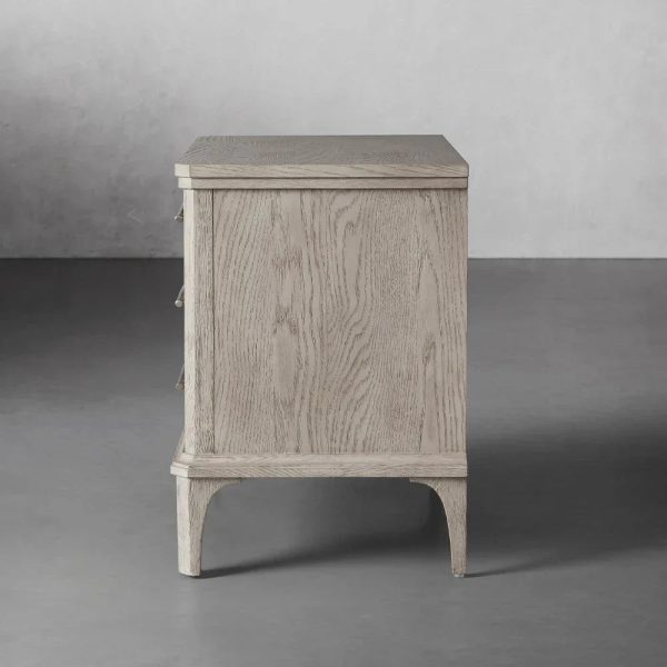 St. Martin Wood Closed Nightstand Oak Bedside table with Soft-Close Drawers - Image 10