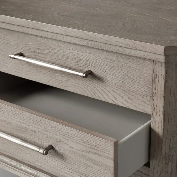 St. Martin Wood Closed Nightstand Oak Bedside table with Soft-Close Drawers - Image 11