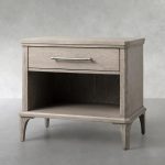 St. Martin Open Oak Nightstand Traditional Bedside table with Soft-Close Drawer - Image 7