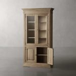 Tuscany Italian Crafted Wood Display Storage Cabinet With Glass Door - Image 2