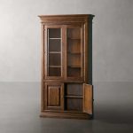 Tuscany Italian Crafted Wood Display Storage Cabinet With Glass Door - Image 5