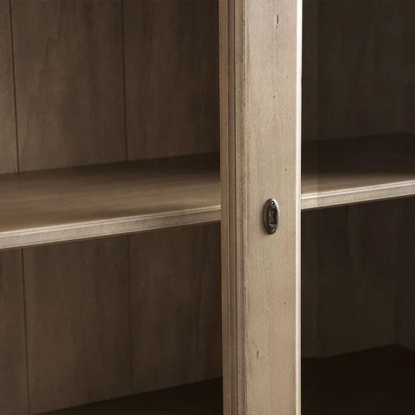 Tuscany Italian Crafted Wood Display Storage Cabinet With Glass Door - Image 3