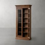 Tuscany Italian Wood Glass Door Display Cabinets With Adjustable Shelves - Image 5