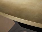 Recycled Metal Dining Table with Vertex Iron Base & One-of-a-Kind Surface - Image 4