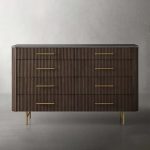 Finnley Wood Eight-Drawer Dresser with Marble or Bluestone Top Rural Chest Of 8 Drawers Cabinet - Image 13