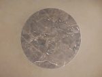 Saint Germain Round Dining Table with Carrara Marble Top Wood Toulouse Base - Image 9