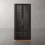Finnley Glass Door Solid Wood Display Cabinet - Image 6