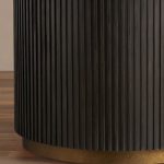 Finnley Round Marble Stone Top With Wood Plinth Bases - Image 3