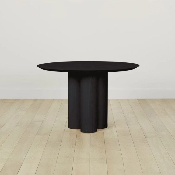 Reade Round Ash Wood Dining Table with Columnar Legs - Image 7