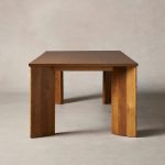 Yorn Wood Rectangular Dining Table with Angled Leg Design Base - Image 4