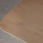 Theo Curved Oak Wood Dining Table with Sculptural Base - Image 5