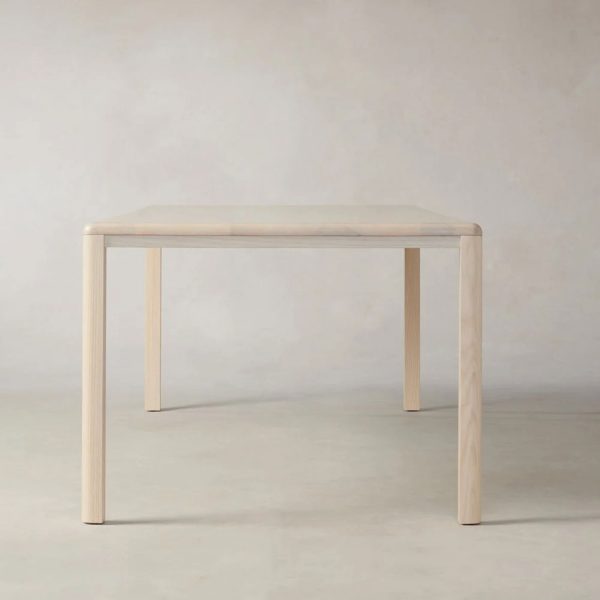 Ford Ash Wood Rectangle Dining Table Modern Rural Parsons Style - Image 4