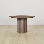 Reade Round Ash Wood Dining Table with Columnar Legs - Image 8